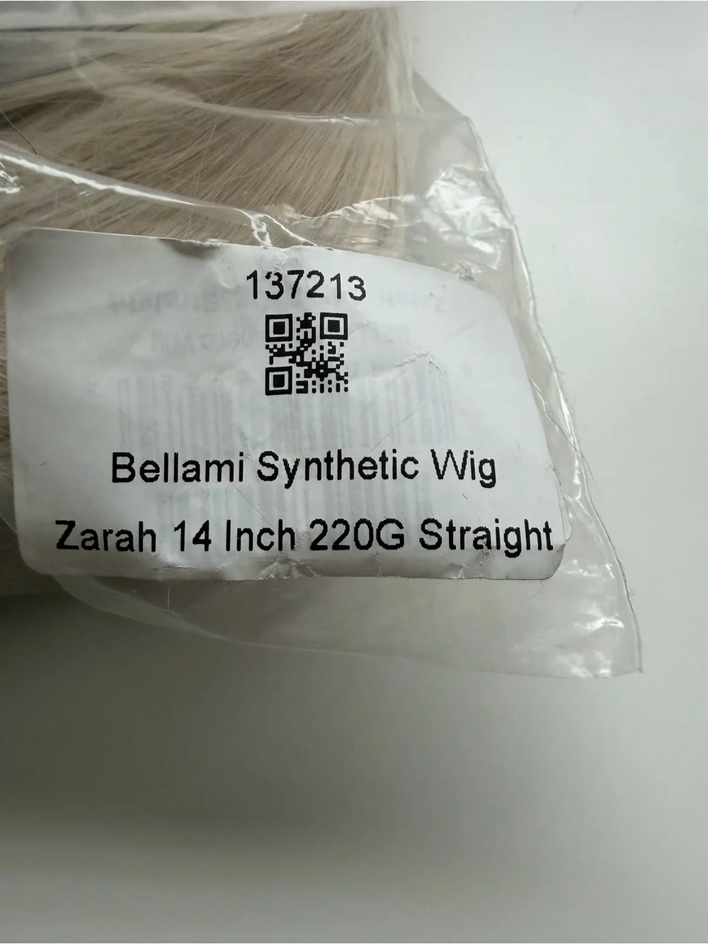 Bellami Zarah 14” Synthetic Wig 220g Straight Hair New